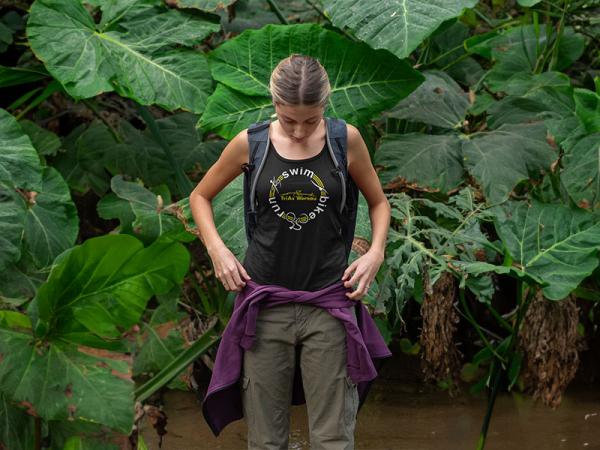 Tank Top "SWIMBIKERUN" schwarz